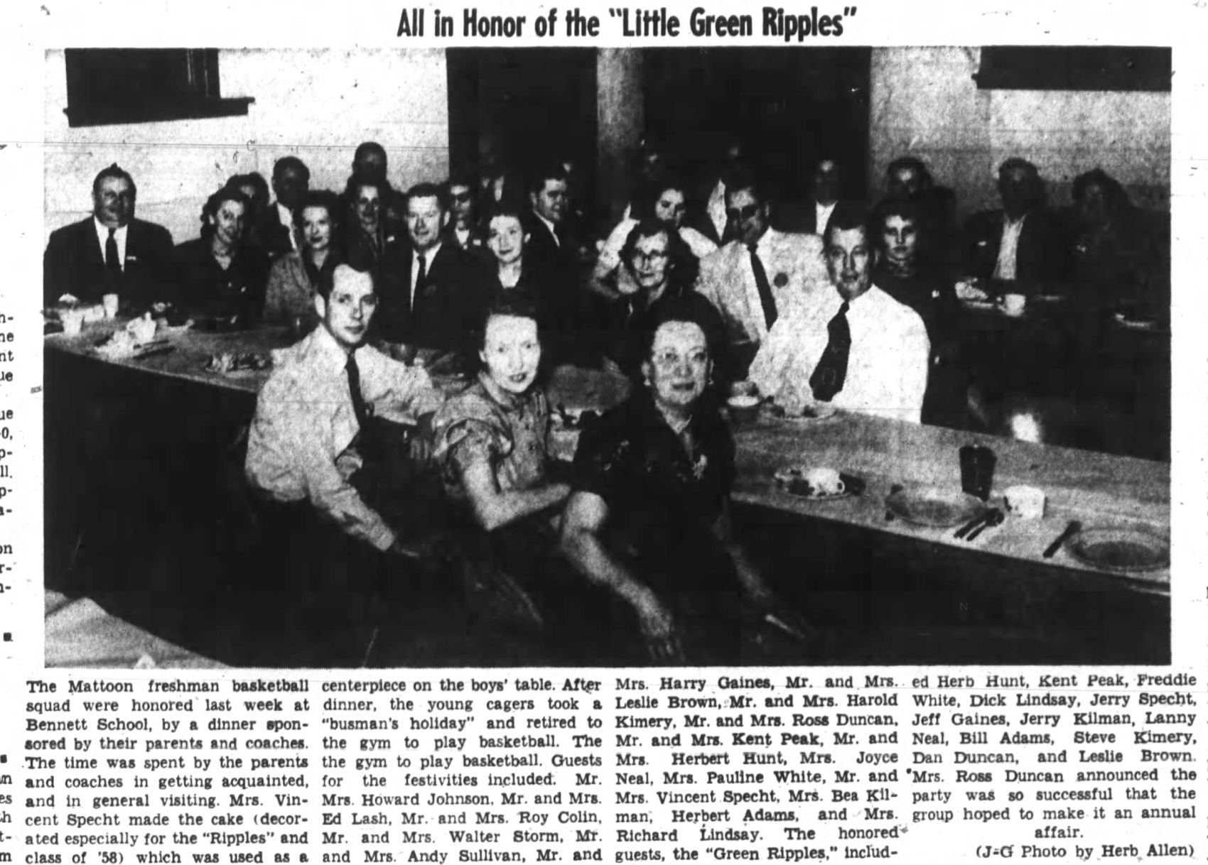 All in honor of the "Little Green Ripples"